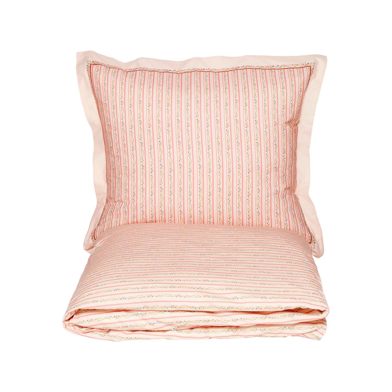 Sengesæt, 200x140 cm - Summer Stripe Peach